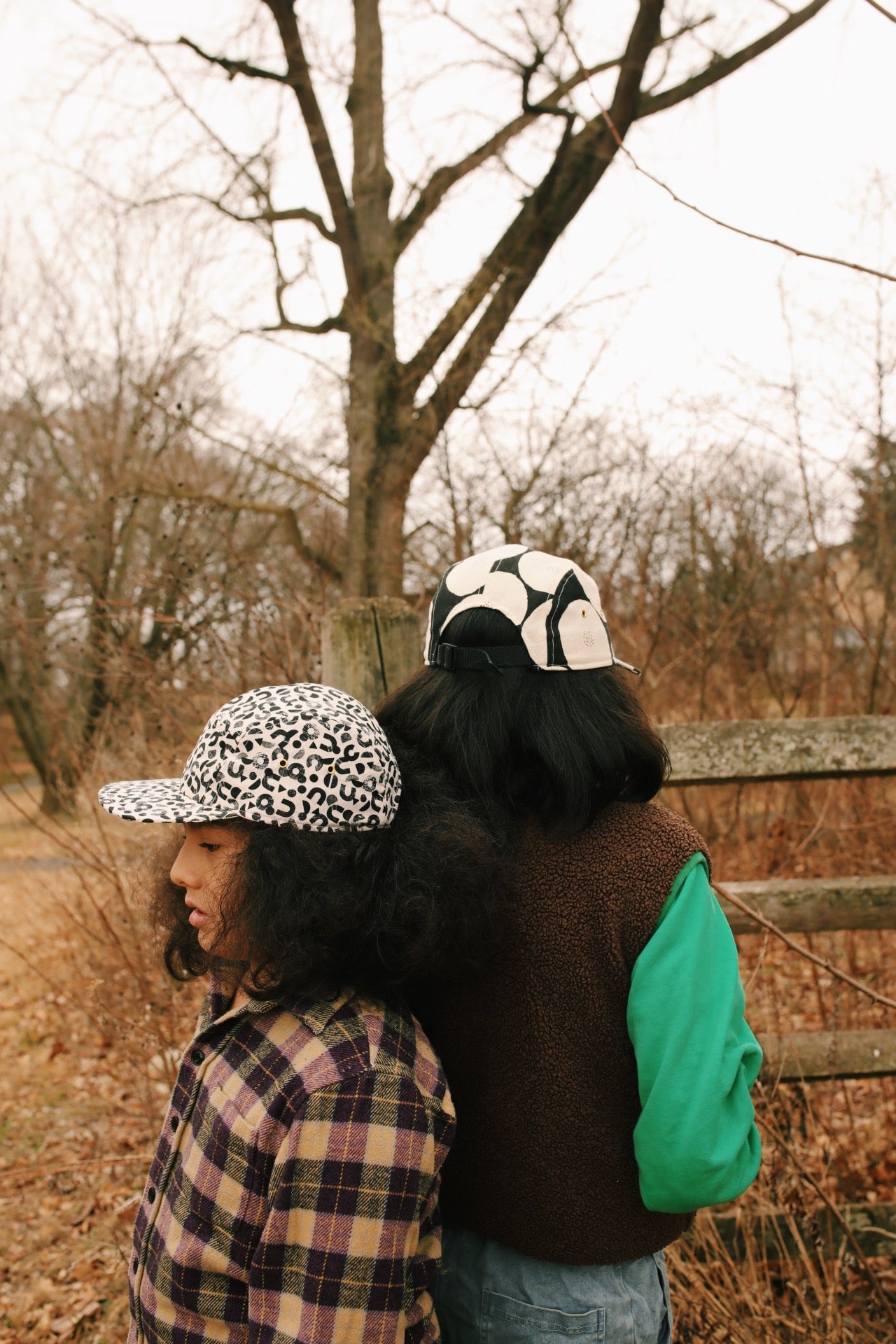 Shapes print 5-panel hat