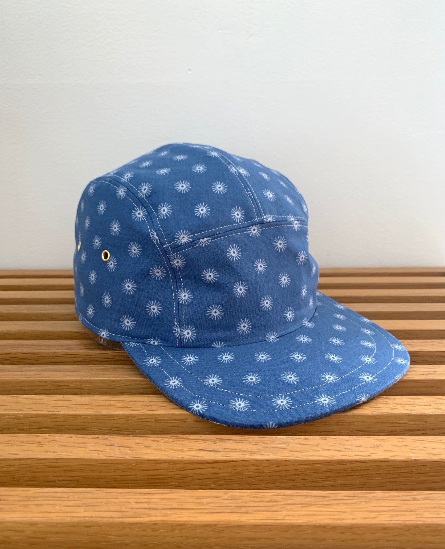 Blue sunburst 5-panel hat