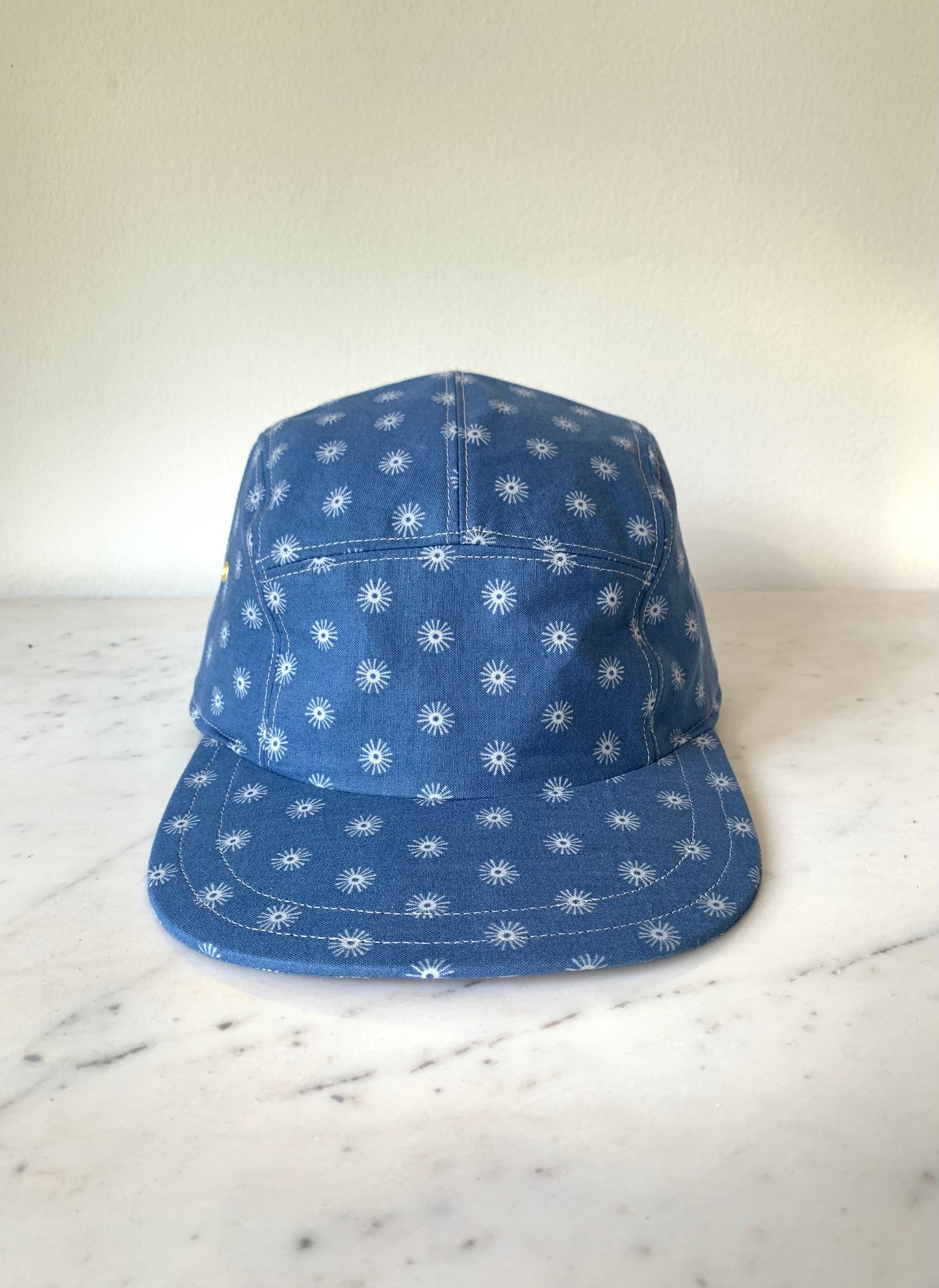 Blue sunburst 5-panel hat
