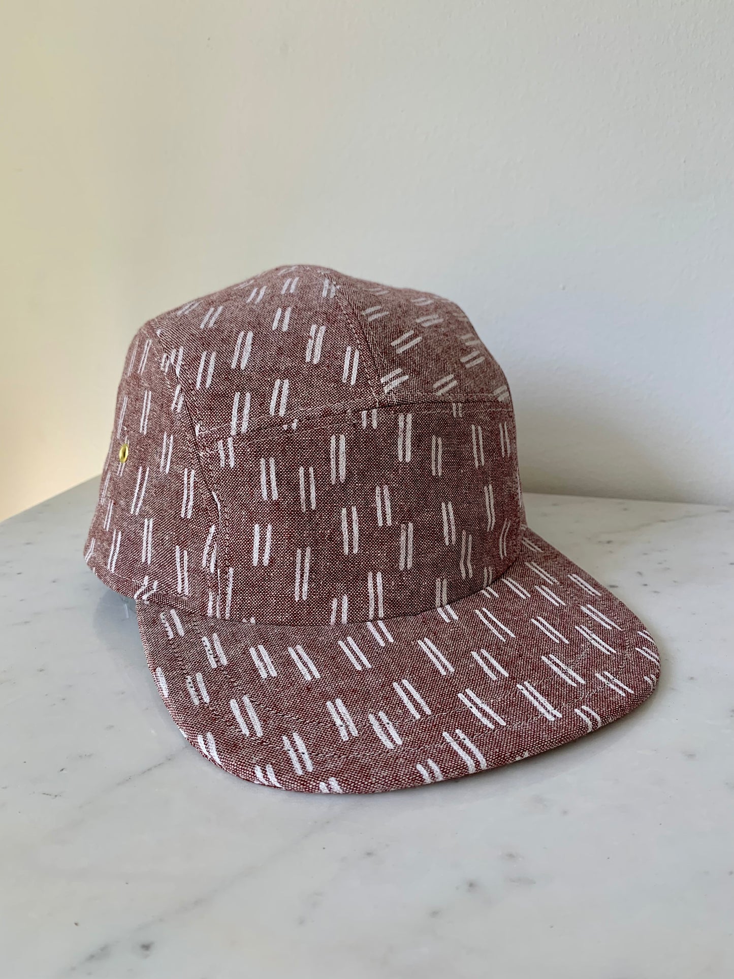Dash print 5-panel hat