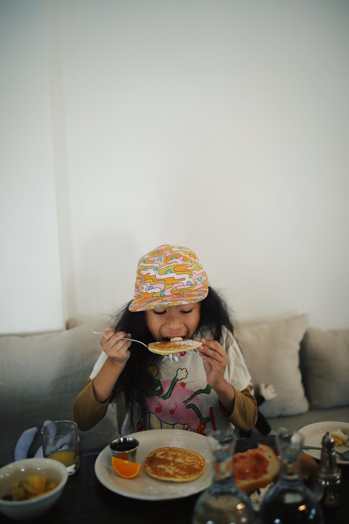 Groovy print 5-panel hat