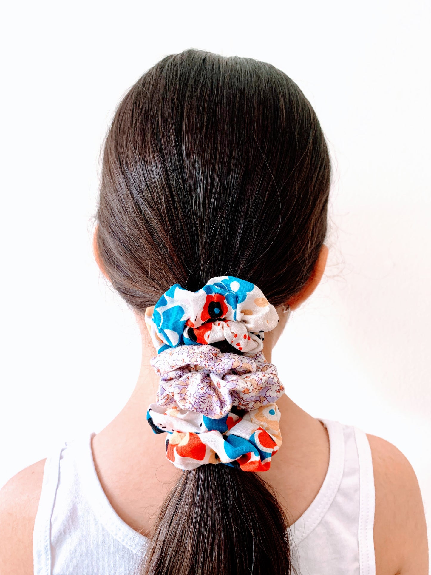 Fabric scrap scrunchies