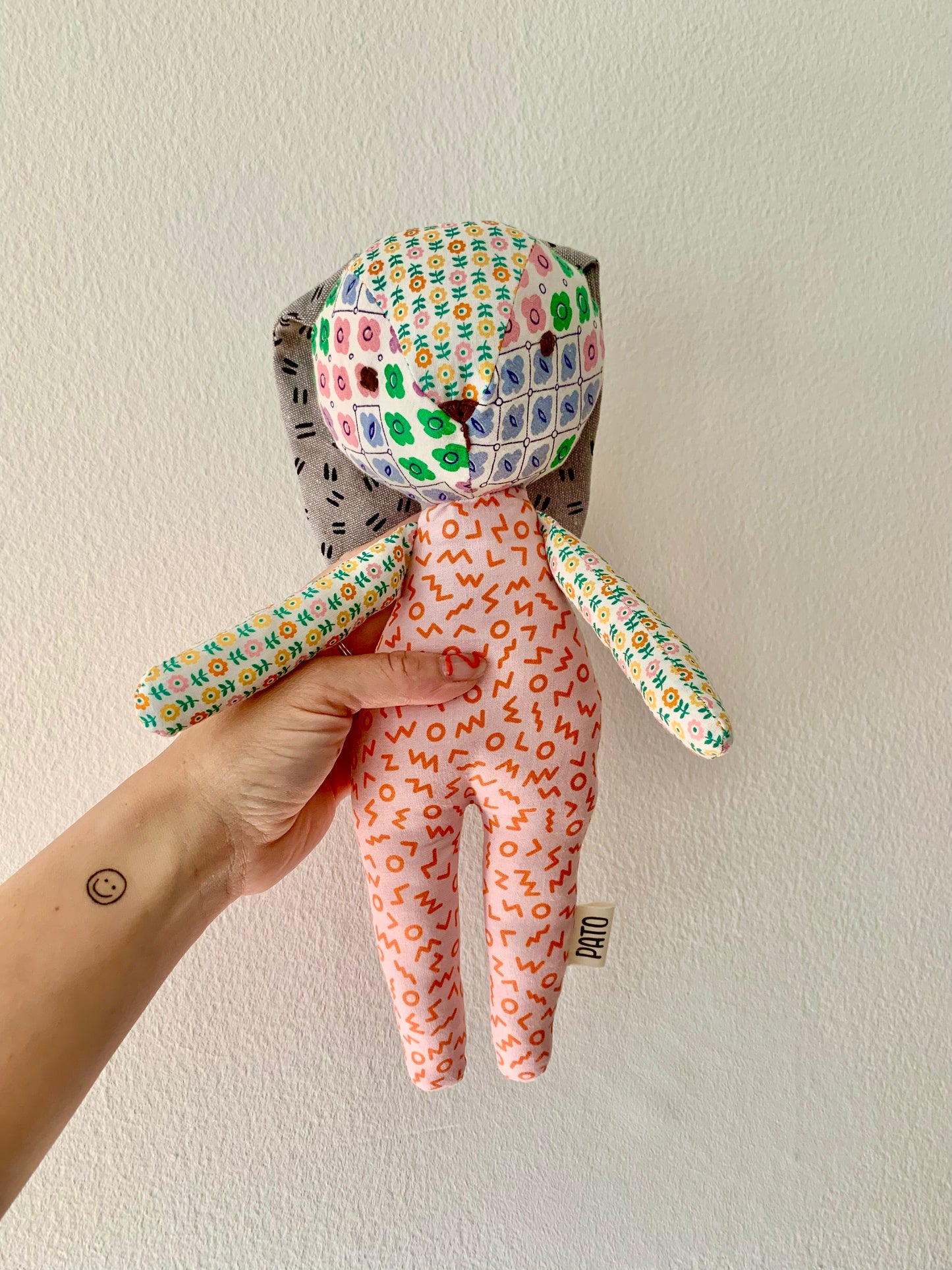 Fabric scrap bunny