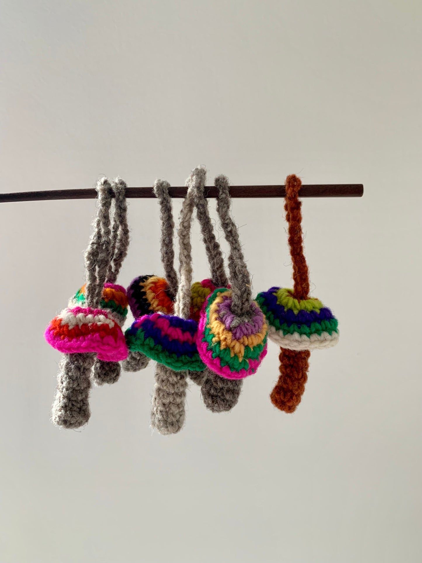 Handmade mushroom ornament