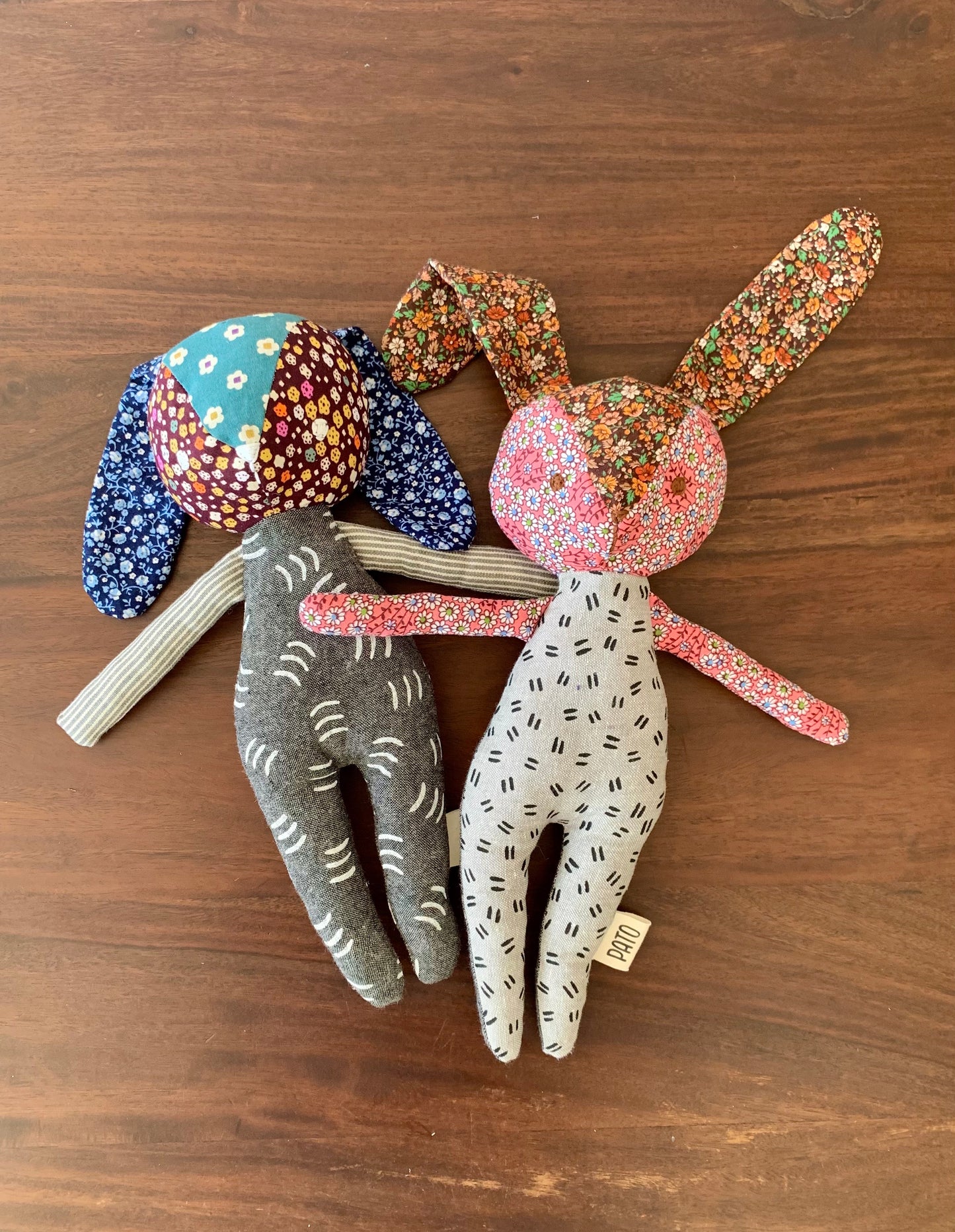 Fabric scrap bunny