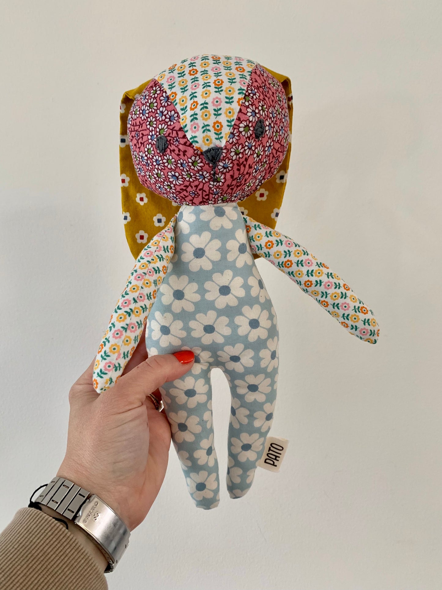 Fabric scrap bunny