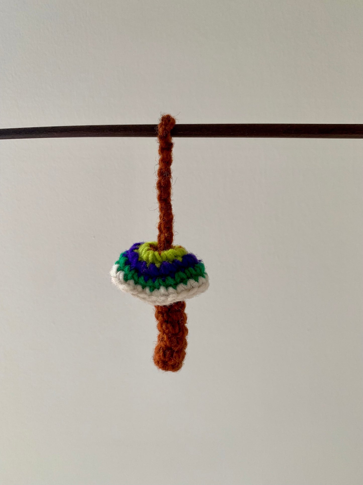 Handmade mushroom ornament