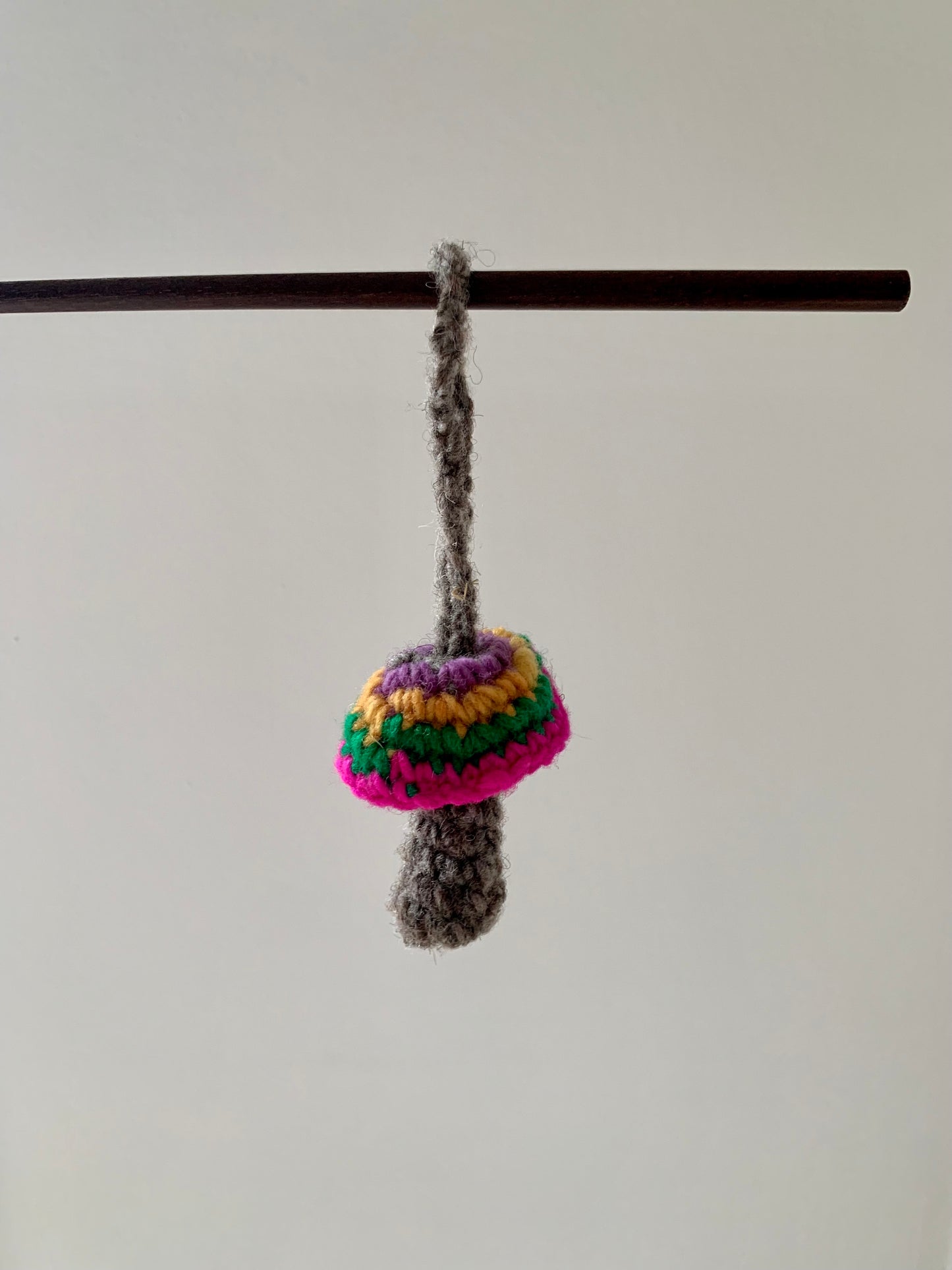 Handmade mushroom ornament