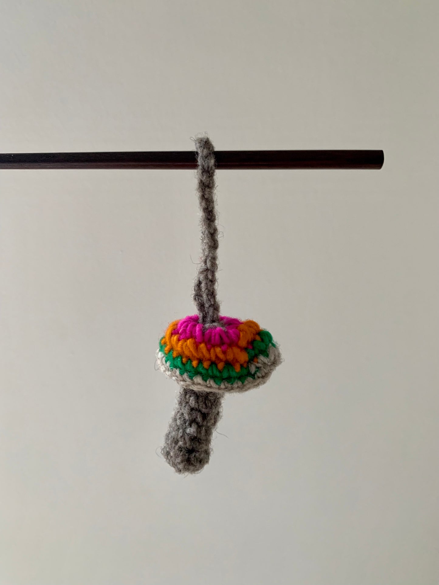 Handmade mushroom ornament