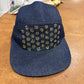 Sashiko denim 5-panel hat