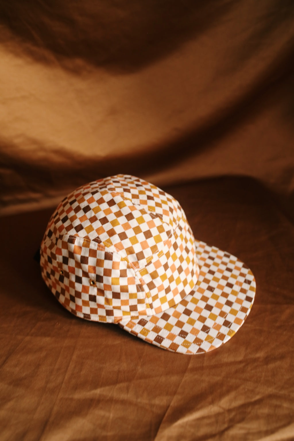Checkmate print 5-panel hat