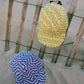 Green pinwheel print 5-panel hat