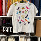 Hand embroidered animal kids t-shirt