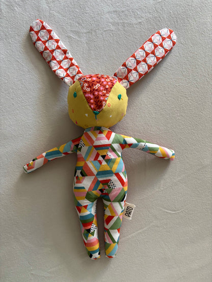Fabric scrap bunny
