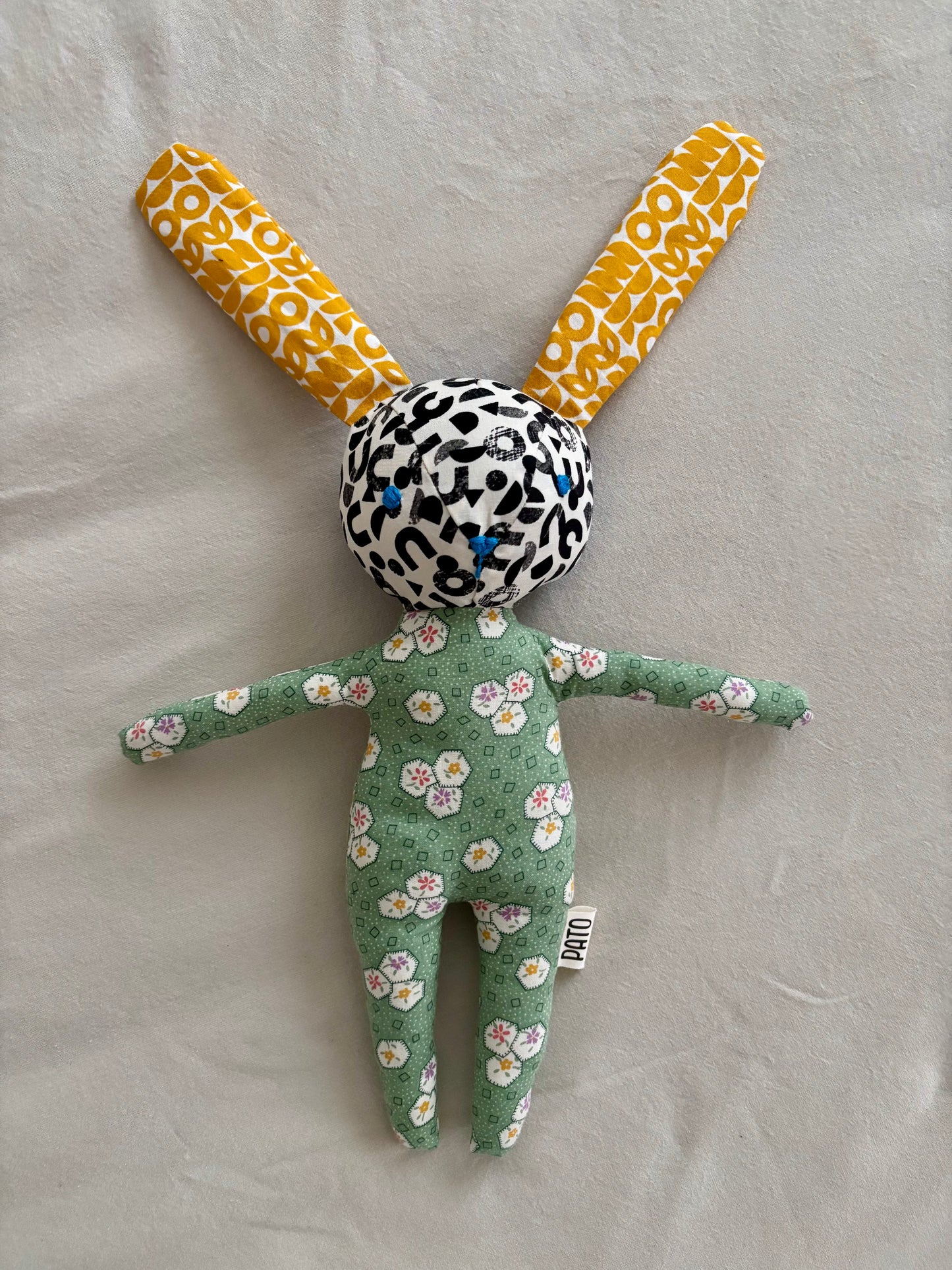 Fabric scrap bunny