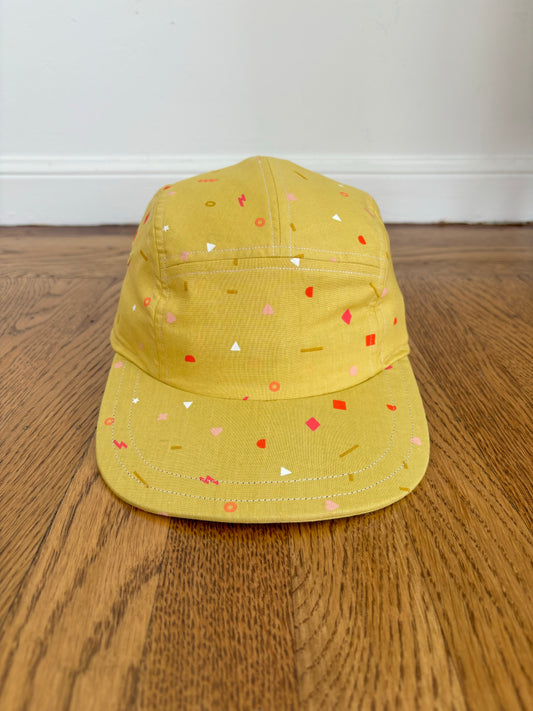 Funfetti print 5-panel hat