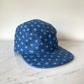 Blue sunburst 5-panel hat