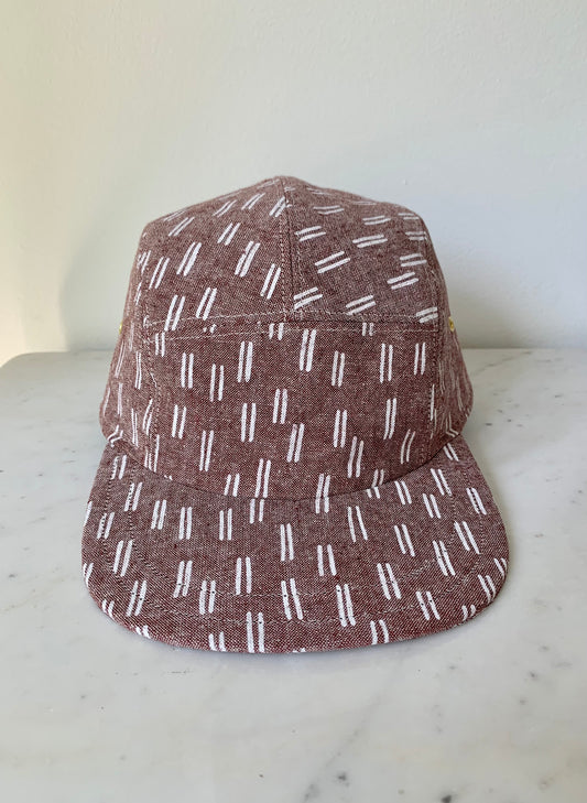 Dash print 5-panel hat