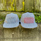 Red/blue stripe sashiko 5-panel hat