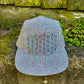 Red/blue stripe sashiko 5-panel hat