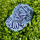 Vintage indigo floral kimono print 5-panel hat