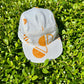 Mustard sphere block print 5-panel hat