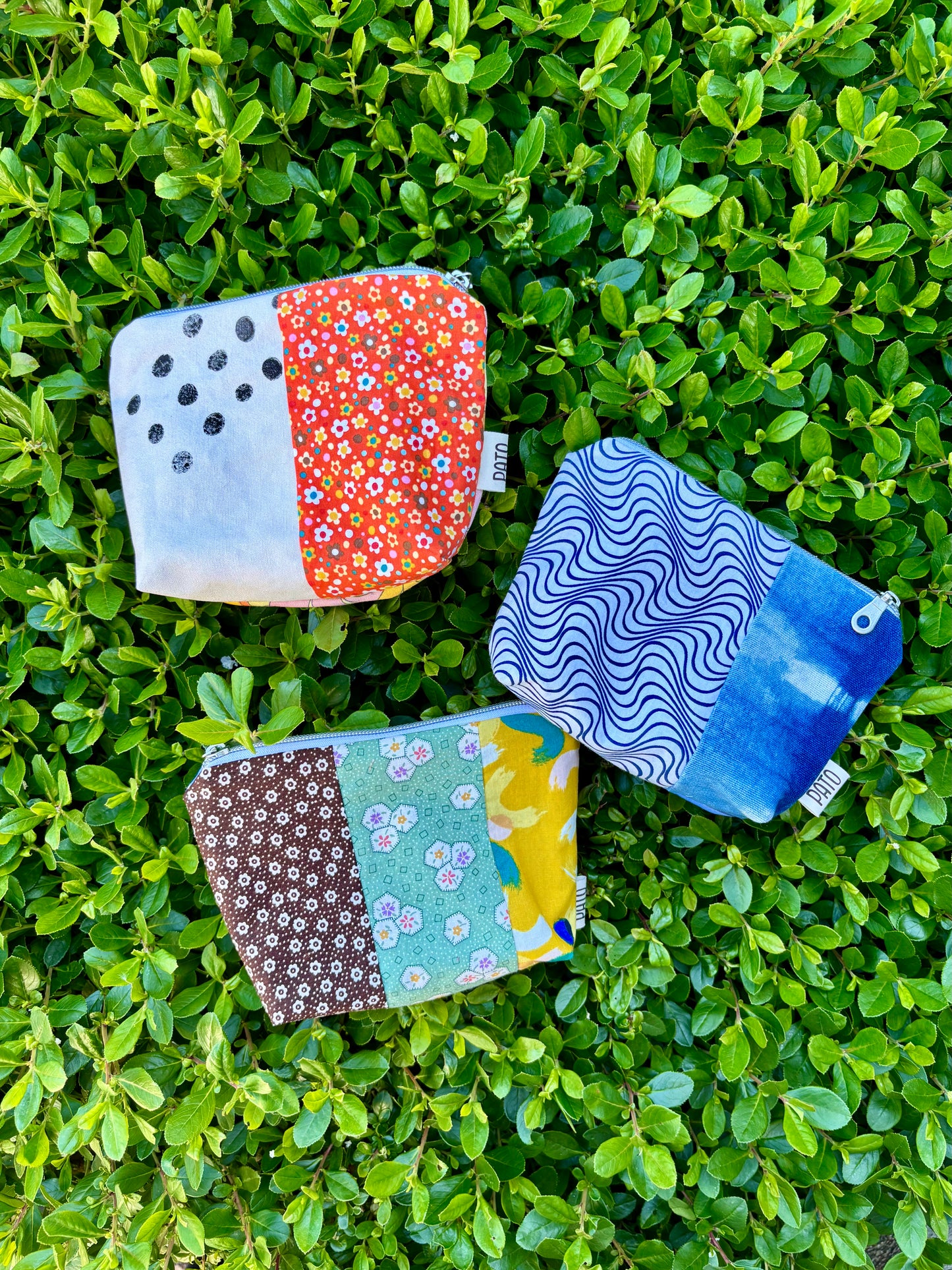 Scrap zip pouch