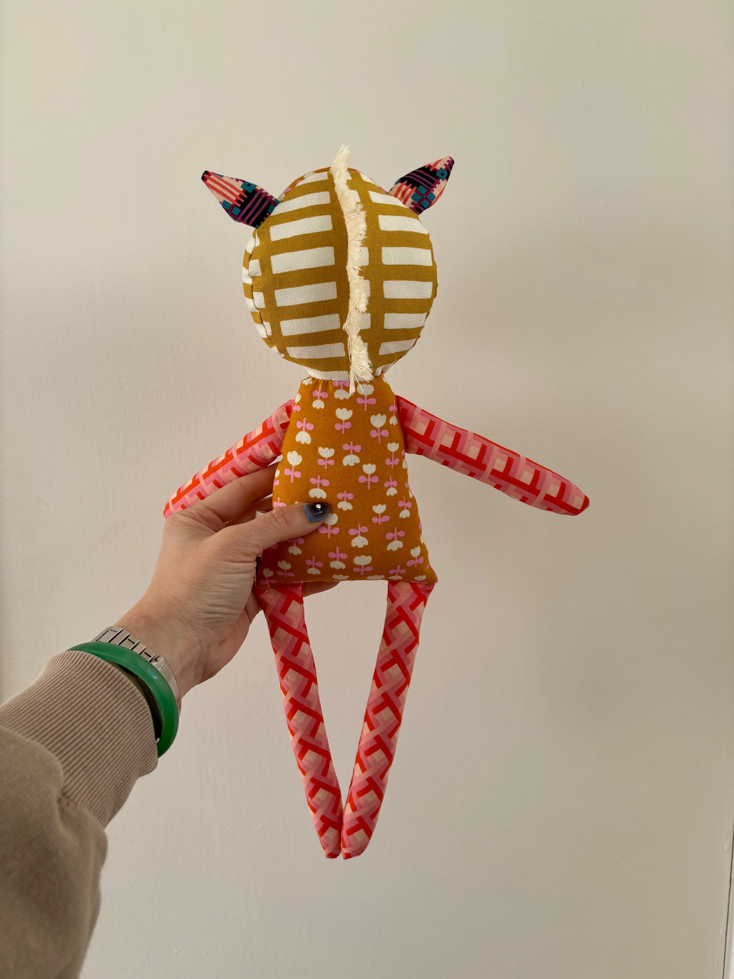 Fabric scrap horse