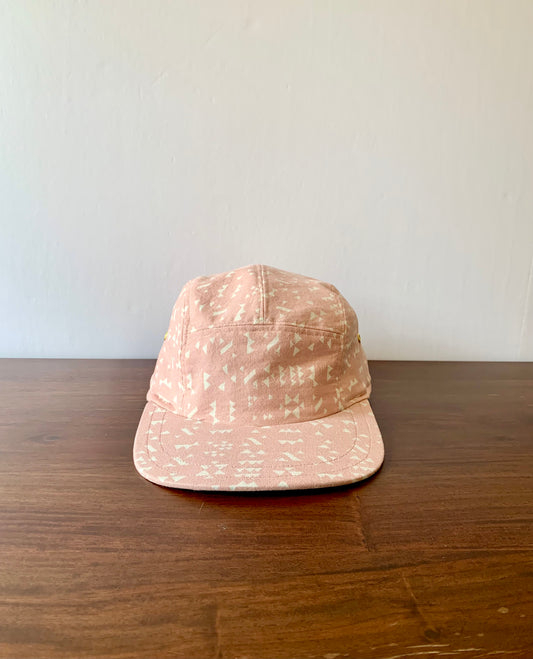 Mini triangle print 5-panel hat