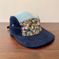 Corduroy floral mix 5-panel hat