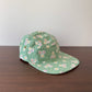 Vintage green floral 5-panel hat